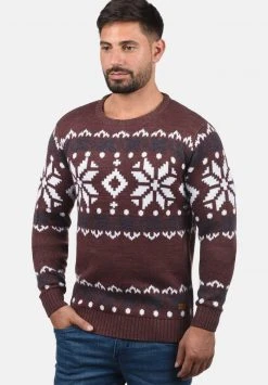 Nouveau 🧨 Solid SDNORWIG - Pullover - Wine Red M ✨