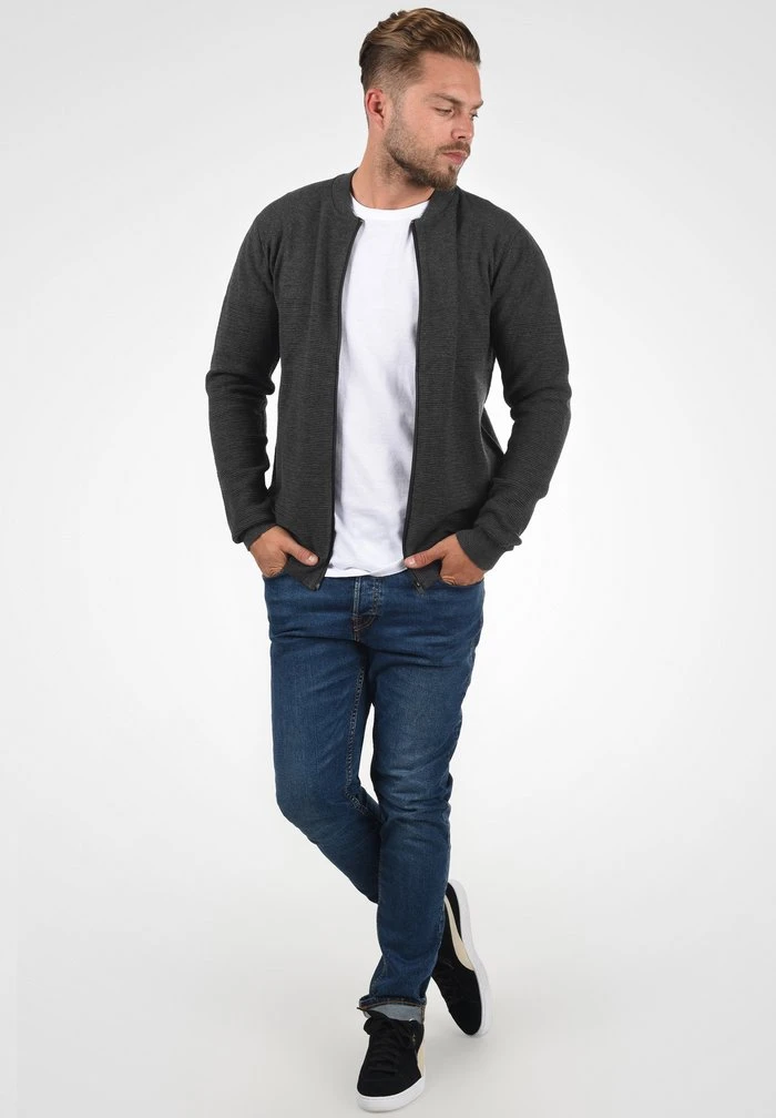 Sortie 😍 Solid CEZAR - Gilet - Dark Grey Melange ✨ 2 Sortie 😍 Solid CEZAR - Gilet - Dark Grey Melange ✨ – Image 2