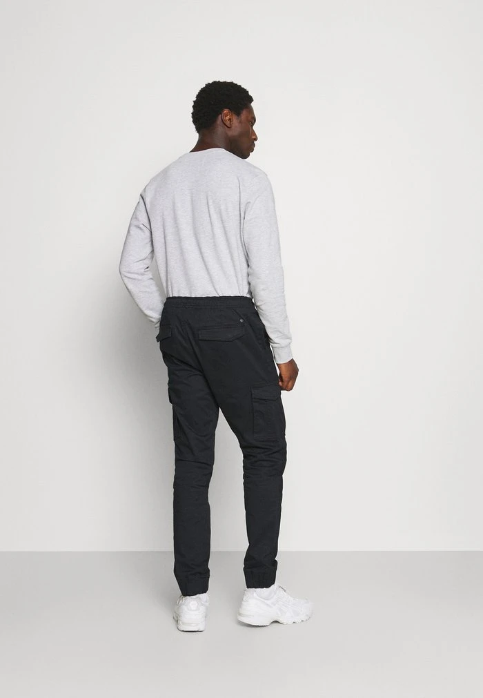 Meilleure affaire 🧨 Solid JIM CUFF - Pantalon Cargo - Black 😉 3 Meilleure affaire 🧨 Solid JIM CUFF - Pantalon Cargo - Black 😉 – Image 3