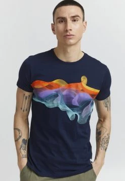 De gros 😍 Solid PEDRO - T-shirt Imprimé - Insignia Blue ⭐