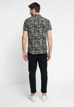 Bon marché ⌛ Solid TRUC CROPPED - Pantalon Classique - Black ✨ -Solid Soldes 74406b1a92624f40a5dcc8dac3af1f03