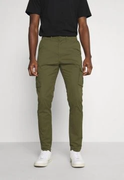 Coupon 👏 Solid TRUC CARGO FIRM WAIST - Pantalon Cargo - Ivy Green 🌟