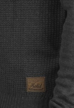 Nouveau ✔️ Solid SDTERRANCE - Pullover - Dark Grey 😀 -Solid Soldes 79f614cc553d4484a4540e6a7e56e267