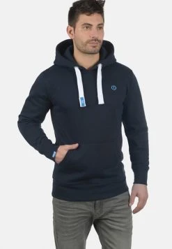 Grosses soldes ❤️ Solid SDBENNHOOD - Sweat à Capuche - Blue Melange 👍