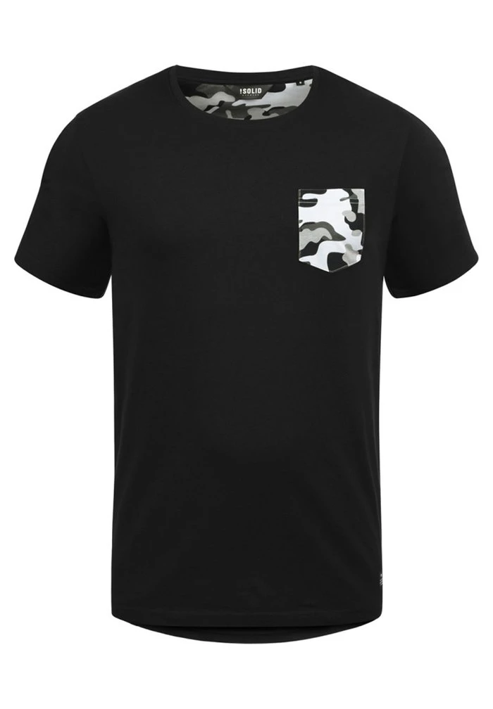 Tout neuf 😉 Solid SDCALVIN - T-shirt Imprimé - Black Grey 🌟 4 Tout neuf 😉 Solid SDCALVIN - T-shirt Imprimé - Black Grey 🌟 – Image 4