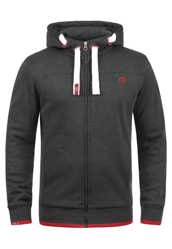 Coupon ⌛ Solid SDBENJAMINZIP - Sweat à Capuche Zippé - Grey 🧨 5 Coupon ⌛ Solid SDBENJAMINZIP - Sweat à Capuche Zippé - Grey 🧨 – Image 5