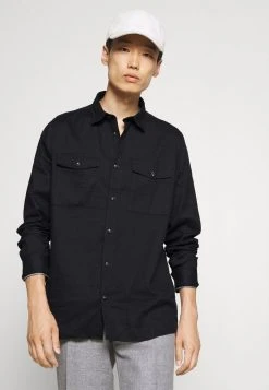 Remise 😉 Solid SDTIM 21105667 - Chemise - Black 👏 -Solid Soldes 7dfba17a70b946d3b7402ef6fb5f26ed