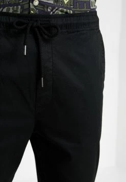 Bon marché ⌛ Solid TRUC CROPPED - Pantalon Classique - Black ✨ -Solid Soldes 7f68cfcf0f89480198bf7d393ef6d676