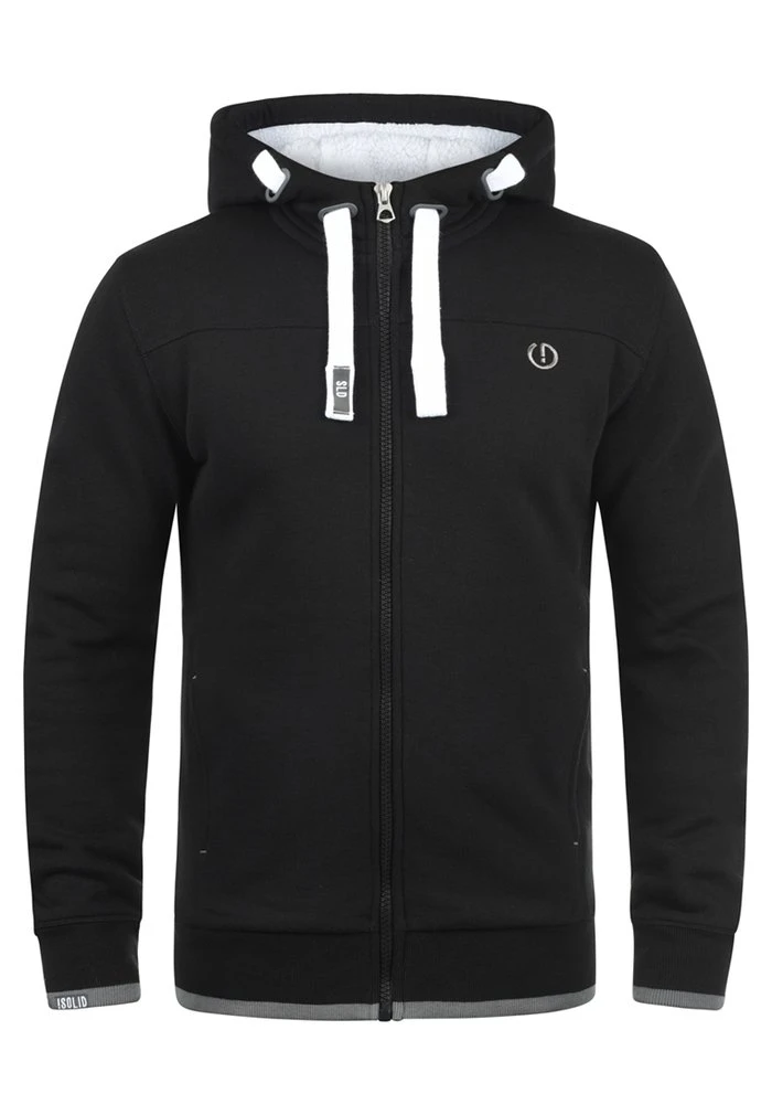 Bon marché 🤩 Solid SDBENJAMINZIP - Sweat à Capuche Zippé - Black Pil 🎉 4 Bon marché 🤩 Solid SDBENJAMINZIP - Sweat à Capuche Zippé - Black Pil 🎉 – Image 4