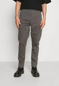 De gros 💯 Solid ANDERS - Pantalon Cargo - Dark Grey ❤️