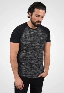 Offres â Solid SDMEVIO - T-shirt Imprimé - Black â€ïž