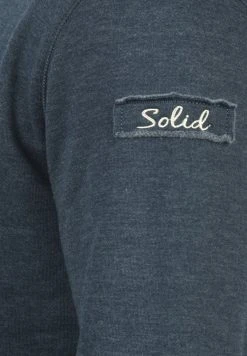 Coupon 👍 Solid TRIP-O-NECK - Sweatshirt - Blue ✔️ -Solid Soldes 860706c8cec54c089a78d63675b9ac7c