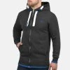 Acheter 🎁 Solid SDBENJAMINZIP - Sweat à Capuche Zippé - Dark Grey Melange 🥰