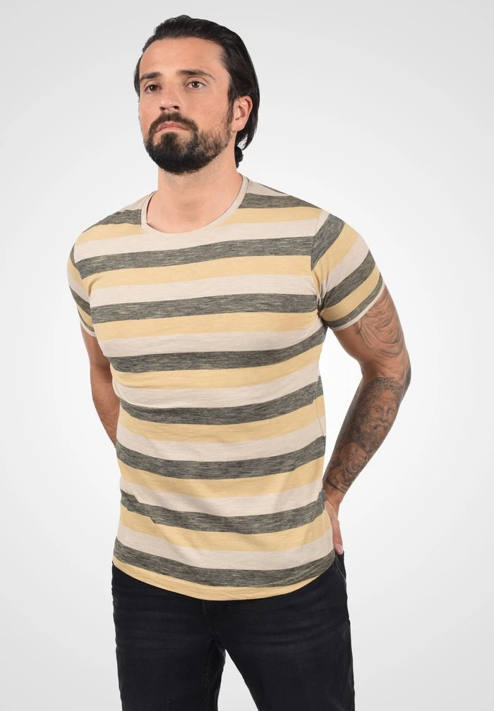 Le moins cher ❤️ Solid SDTEE - T-shirt Imprimé - Curds & Wh 🌟 1 Le moins cher ❤️ Solid SDTEE - T-shirt Imprimé - Curds & Wh 🌟