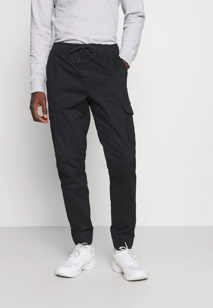 Meilleure affaire 🧨 Solid JIM CUFF - Pantalon Cargo - Black 😉 1 Meilleure affaire 🧨 Solid JIM CUFF - Pantalon Cargo - Black 😉