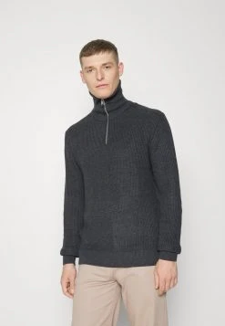 Vente flash ⌛ Solid SDPAPARAZZI 21105111 - Pullover - Dark Grey Melange ✨