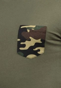 Vente flash ✨ Solid SDCALVIN - T-shirt Imprimé - Dusty Olive 😍 -Solid Soldes 8d11fcf684b144ad8deff275c2b995cf