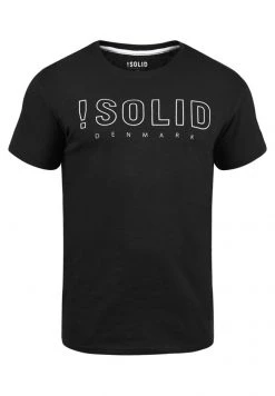Vente flash 🔔 SDSOLIDO - T-shirt Imprimé - Black ⭐ -Solid Soldes 8d998646288e4b83aabaad36acb073a6