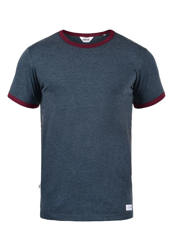 Remise ✨ Solid SDMANOLDO - T-shirt Imprimé - Blue ⭐ 3 Remise ✨ Solid SDMANOLDO - T-shirt Imprimé - Blue ⭐ – Image 3