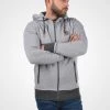 Promo ✔️ Solid SDRAFKO - Sweat à Capuche Zippé - Grey Melange ✨