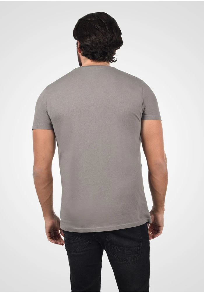 Top 10 ⌛ Solid SDMINGO - T-shirt Imprimé - Mid Grey 🥰 3 Top 10 ⌛ Solid SDMINGO - T-shirt Imprimé - Mid Grey 🥰 – Image 3