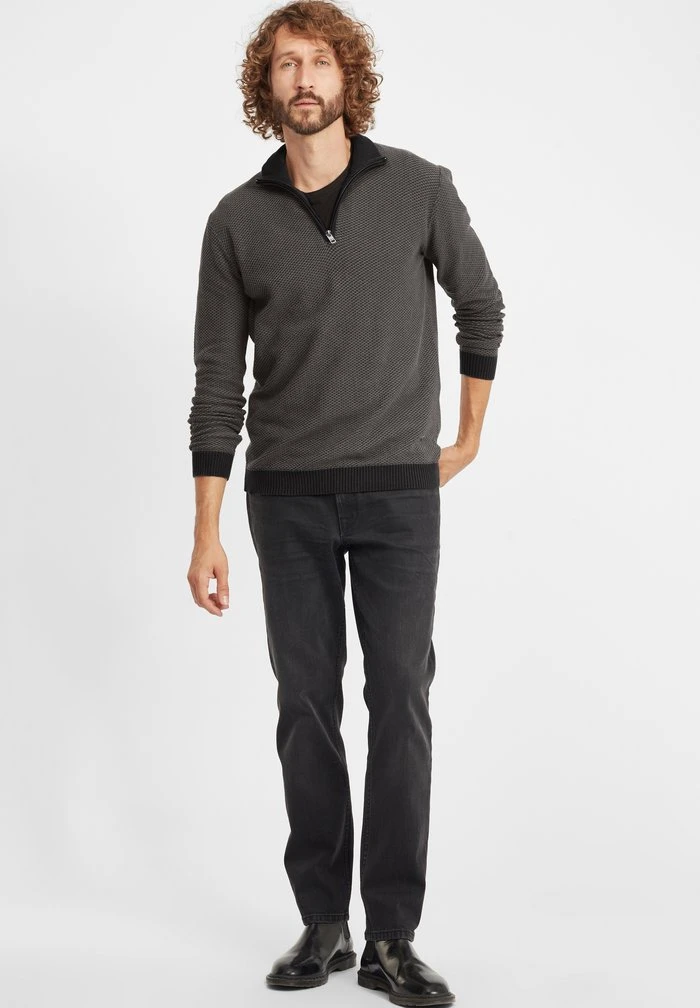 Le moins cher ✨ Solid SDDUNCAN - Pullover - Black ✔️ 2 Le moins cher ✨ Solid SDDUNCAN - Pullover - Black ✔️ – Image 2