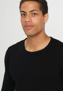 Meilleure affaire ✔️ Solid SDSTRUAN - Pullover - Black ❤️ -Solid Soldes 94071dd5451846a4b1bced7109c27ad3