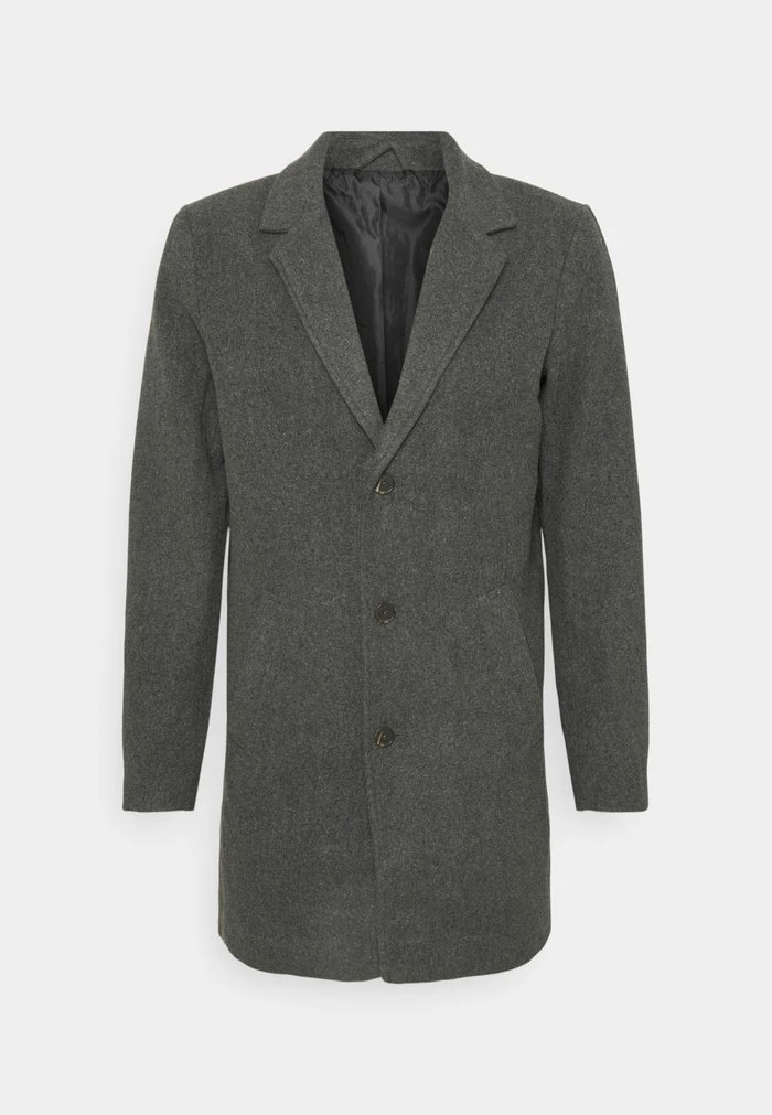 De gros ✨ Solid SDTAVE 😀 COAT 21105918 - Manteau Classique - Medium Grey Melange 🔔 4 De gros ✨ Solid SDTAVE 😀 COAT 21105918 - Manteau Classique - Medium Grey Melange 🔔 – Image 4