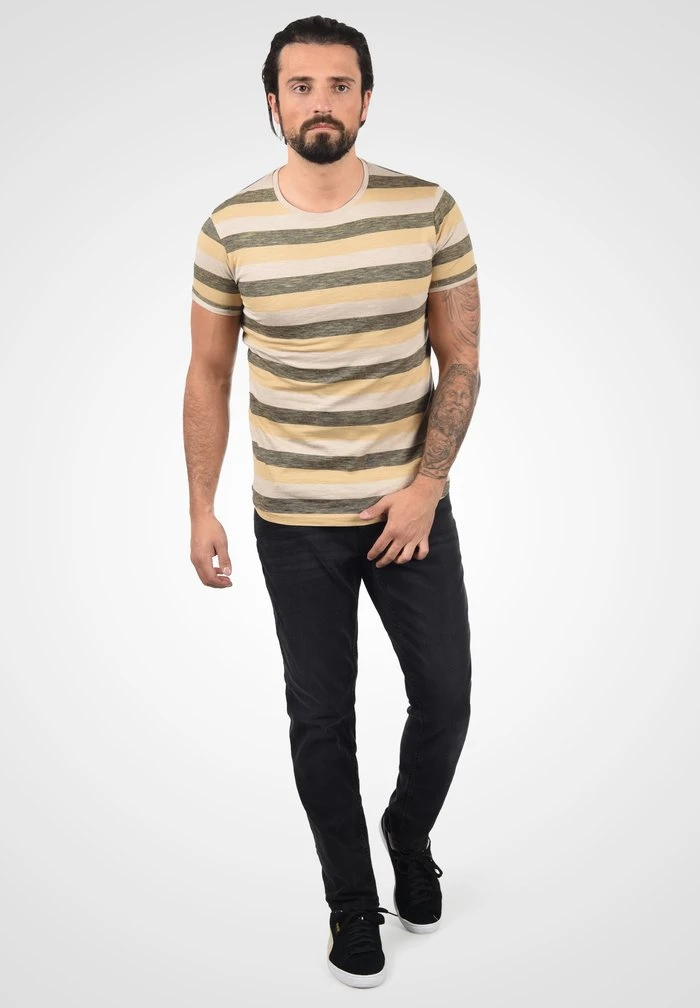 Le moins cher ❤️ Solid SDTEE - T-shirt Imprimé - Curds & Wh 🌟 2 Le moins cher ❤️ Solid SDTEE - T-shirt Imprimé - Curds & Wh 🌟 – Image 2