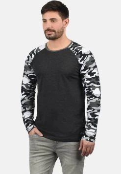 Budget ✨ Solid SDCAJUS - T-shirt à Manches Longues - Dark Grey 🤩