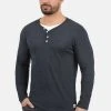 Offres 😉 Solid SDDORIANO - T-shirt à Manches Longues - Dark Blue 👍