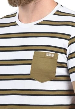 De gros 🔥 Solid SDSALU - T-shirt Imprimé - Beige ✔️ -Solid Soldes 9b03aa15464a4554bf4089c3eb2814b4