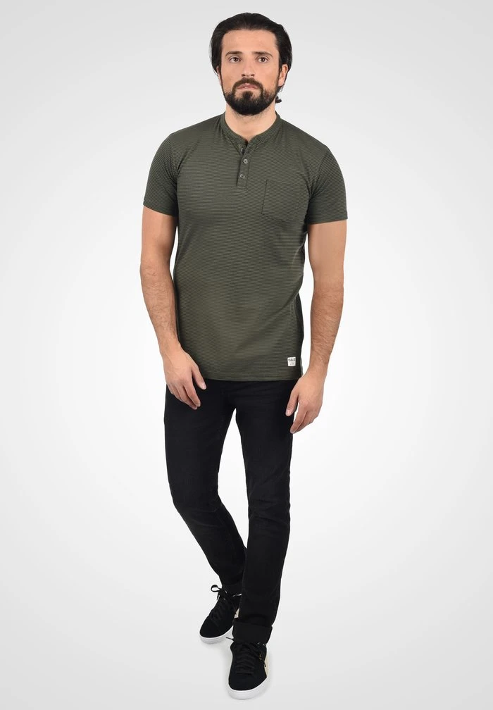 Remise ⌛ Solid SDALFI - T-shirt Imprimé - Ivy Green Melange 🎉 2 Remise ⌛ Solid SDALFI - T-shirt Imprimé - Ivy Green Melange 🎉 – Image 2