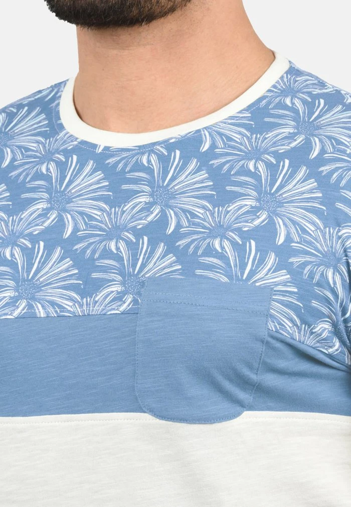 Meilleur prix 😀 Solid SDFLORIAN - T-shirt Imprimé - Sky Blue ⌛ 3 Meilleur prix 😀 Solid SDFLORIAN - T-shirt Imprimé - Sky Blue ⌛ – Image 3