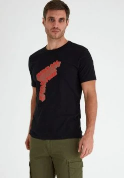 Meilleure affaire ⌛ Solid SDPAI - T-shirt Imprimé - Black ⭐