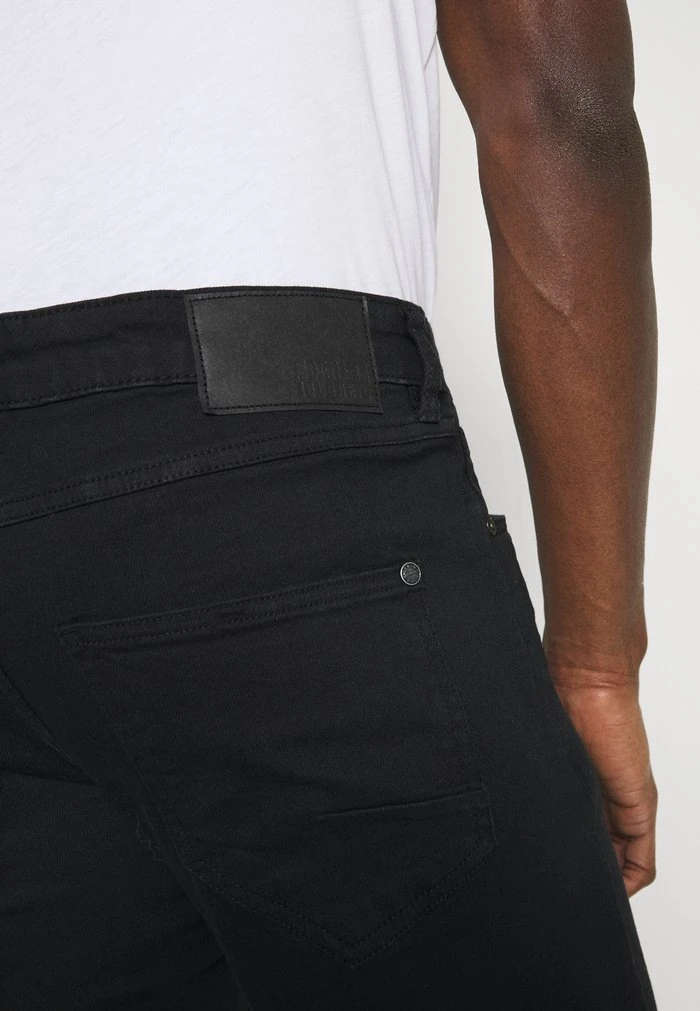 Remise 😀 Solid SDJOY BLACK 100 - Jean Slim - Black Denim 🔔 4 Remise 😀 Solid SDJOY BLACK 100 - Jean Slim - Black Denim 🔔 – Image 4