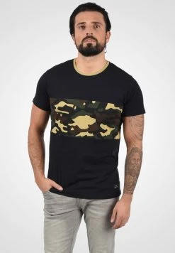 Sortie 🤩 Solid SDCALLUX - T-shirt Imprimé - Black Dusty 👍