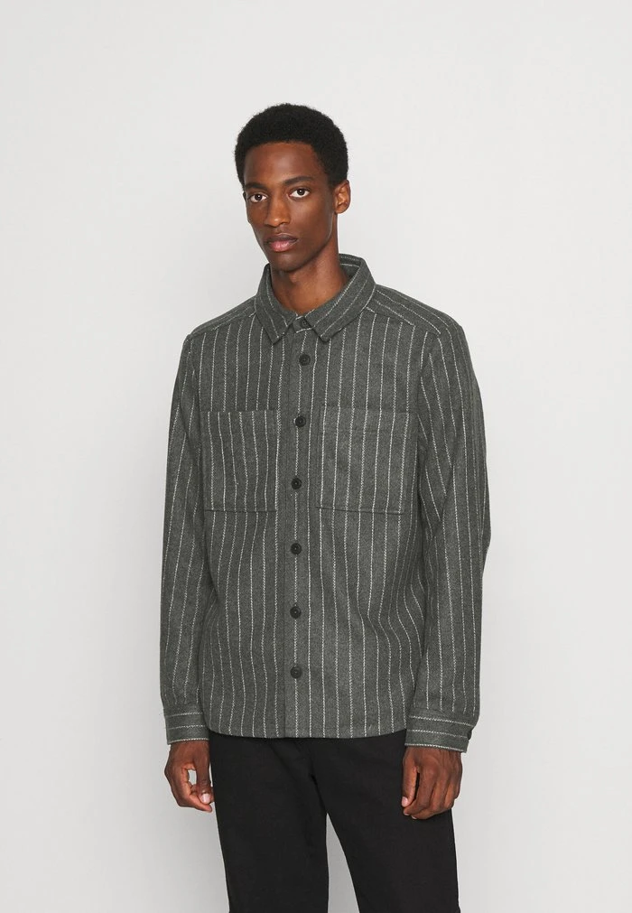 Tout neuf ✨ Solid TODD PINSTRIPE - Chemise - Dark Grey Melange 🧨 1 Tout neuf ✨ Solid TODD PINSTRIPE - Chemise - Dark Grey Melange 🧨