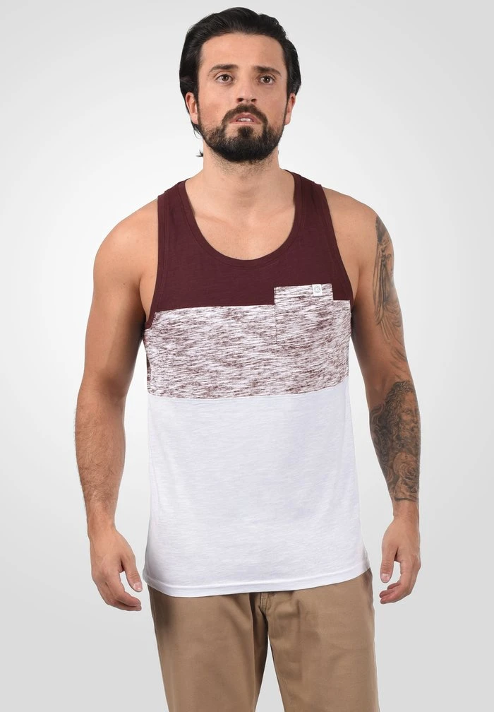 Top 10 ⌛ Solid SION - Débardeur - Wine Red 😍 1 Top 10 ⌛ Solid SION - Débardeur - Wine Red 😍