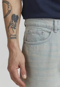 Coupon ❤️ Solid Jean Droit - Light Vintage Blue Denim ⭐ -Solid Soldes a4c8f9099d6b422f8d6d90409ab002fc