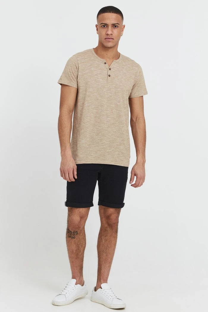 Vente flash 🤩 Solid SDSIGOS - T-shirt Basique - Sand ❤️ 2 Vente flash 🤩 Solid SDSIGOS - T-shirt Basique - Sand ❤️ – Image 2