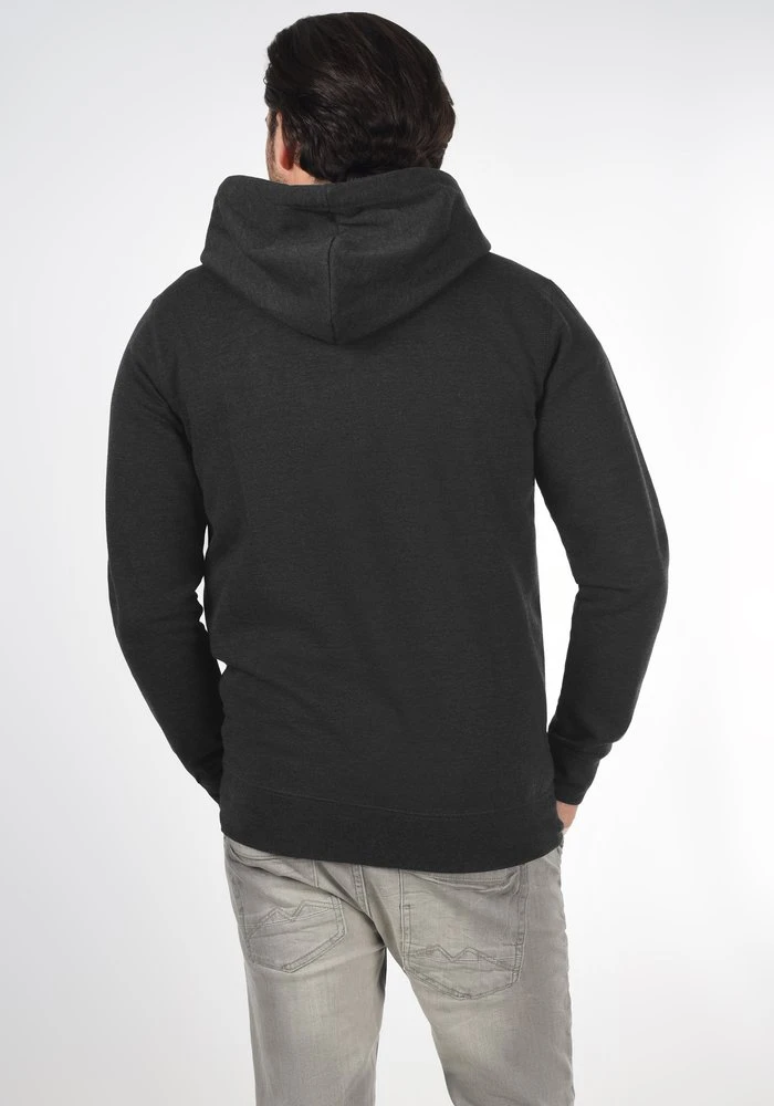 Meilleure vente ❤️ Solid SDBERTIZIP - Sweat à Capuche Zippé - Dark Grey 👏 3 Meilleure vente ❤️ Solid SDBERTIZIP - Sweat à Capuche Zippé - Dark Grey 👏 – Image 3