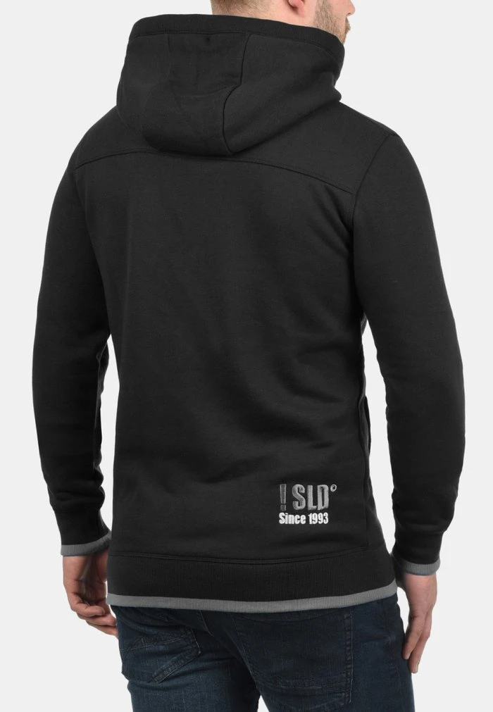 Le moins cher ⌛ Solid SDBENJAMINZIP - Sweat à Capuche Zippé - Black 🔔 2 Le moins cher ⌛ Solid SDBENJAMINZIP - Sweat à Capuche Zippé - Black 🔔 – Image 2