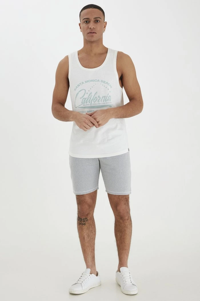 Bon marché 🤩 Solid SDTOLJAN - Short - Light Grey 🔥 2 Bon marché 🤩 Solid SDTOLJAN - Short - Light Grey 🔥 – Image 2