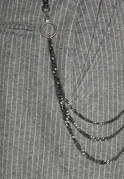 Budget ⌛ Solid SDBARRO ZIPPER STRIPE - Pantalon Classique - Dark Grey 🎁 -Solid Soldes ae7288dbdc6c4752a3395483d17859ca