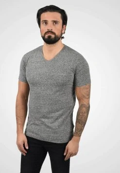 Tout neuf 💯 Solid SDALARUS - T-shirt Imprimé - Dark Grey Melange 🔔