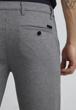 Bon marché 👍 Solid SDDAVE BARRO - Pantalon Classique - Grey Mel 🥰 -Solid Soldes b6d9633c1b0f4334a0e714fe79c29dc5