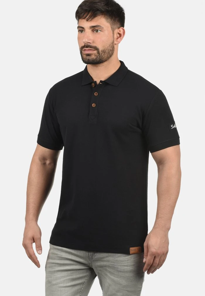 Vente flash ⌛ Solid SDTRIPPOLO - Polo - Black 😀 1 Vente flash ⌛ Solid SDTRIPPOLO - Polo - Black 😀