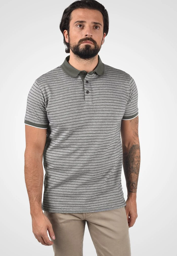 Promo 👏 Solid PANTELIS - Polo - Med Grey Melange 🎉 2 Promo 👏 Solid PANTELIS - Polo - Med Grey Melange 🎉 – Image 2