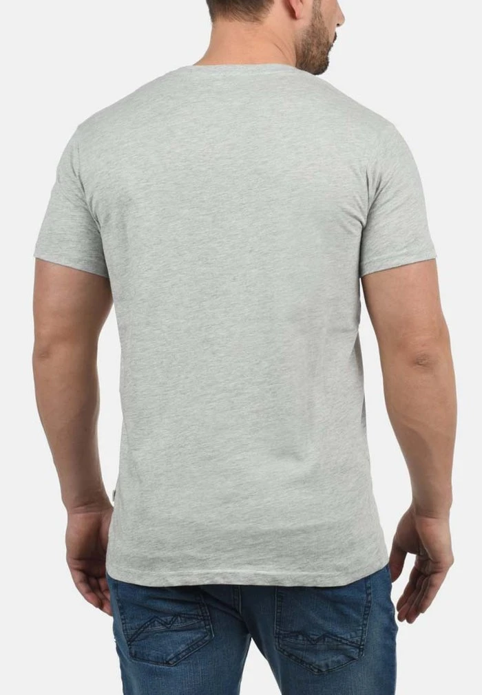 Nouveau ❤️ Solid SDYORK - T-shirt Imprimé - Light Grey ⌛ 2 Nouveau ❤️ Solid SDYORK - T-shirt Imprimé - Light Grey ⌛ – Image 2